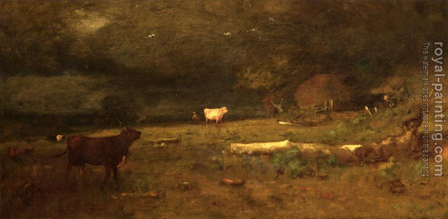 George Inness : The Coming Storm aka Approaching Storm